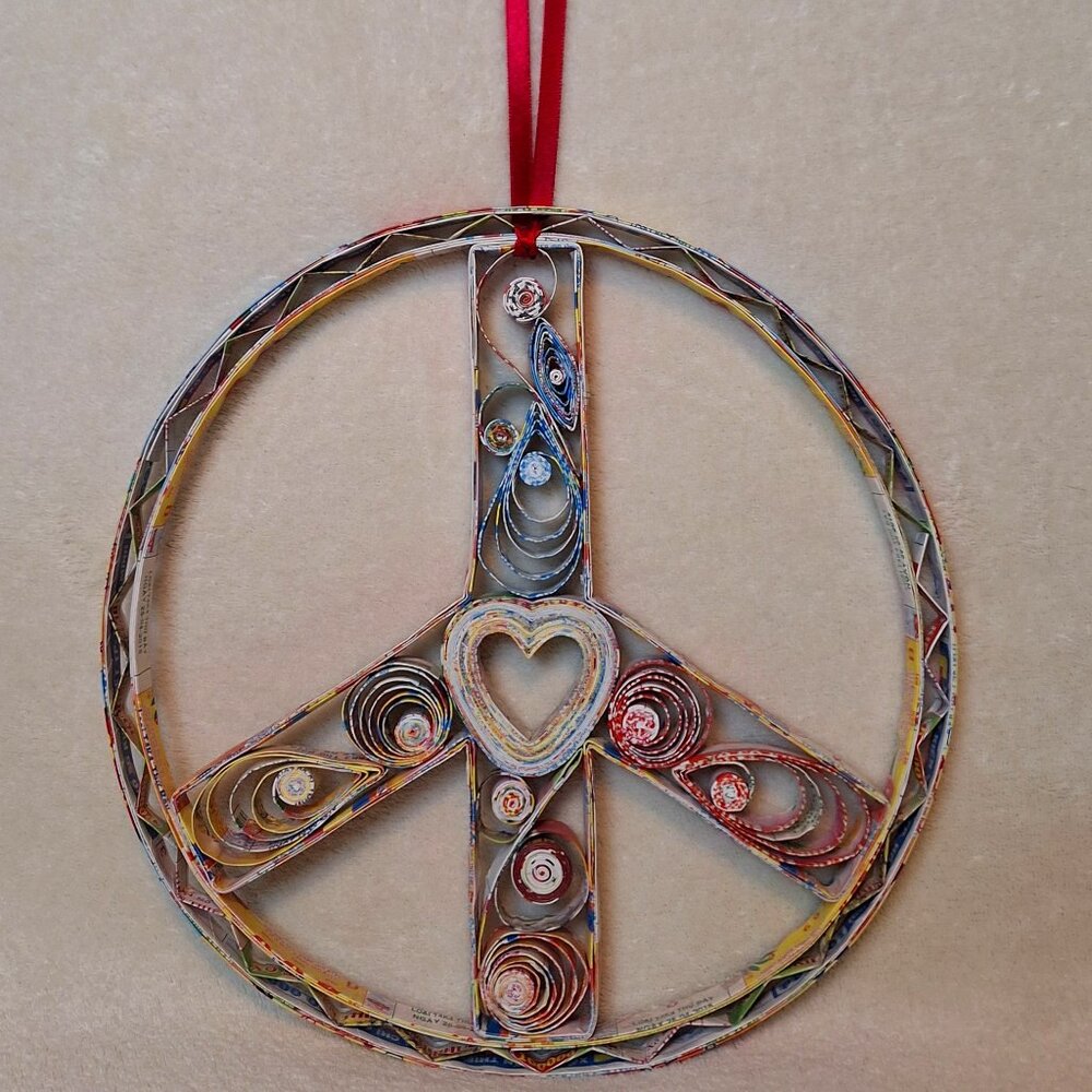 Peace Sign Wall Hanging
